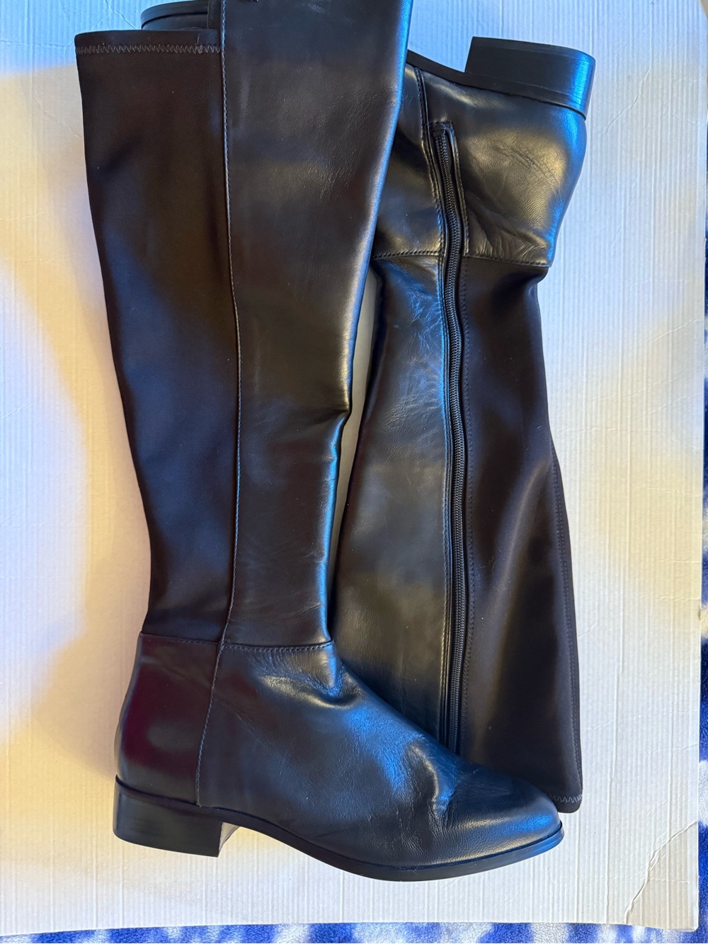 MICHAEL Michael Kors Black Leather Knee-High Boots